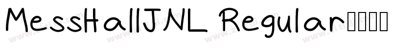 MessHallJNL Regular字体转换